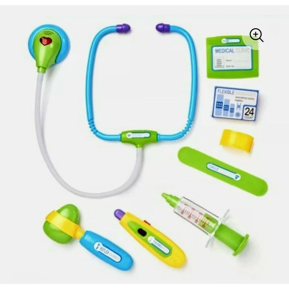 Kid Connection 8 Piece Doctor Play Set Green/Blue
